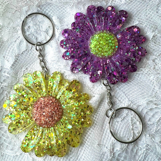 Flower Resin Keychain (1 Available)