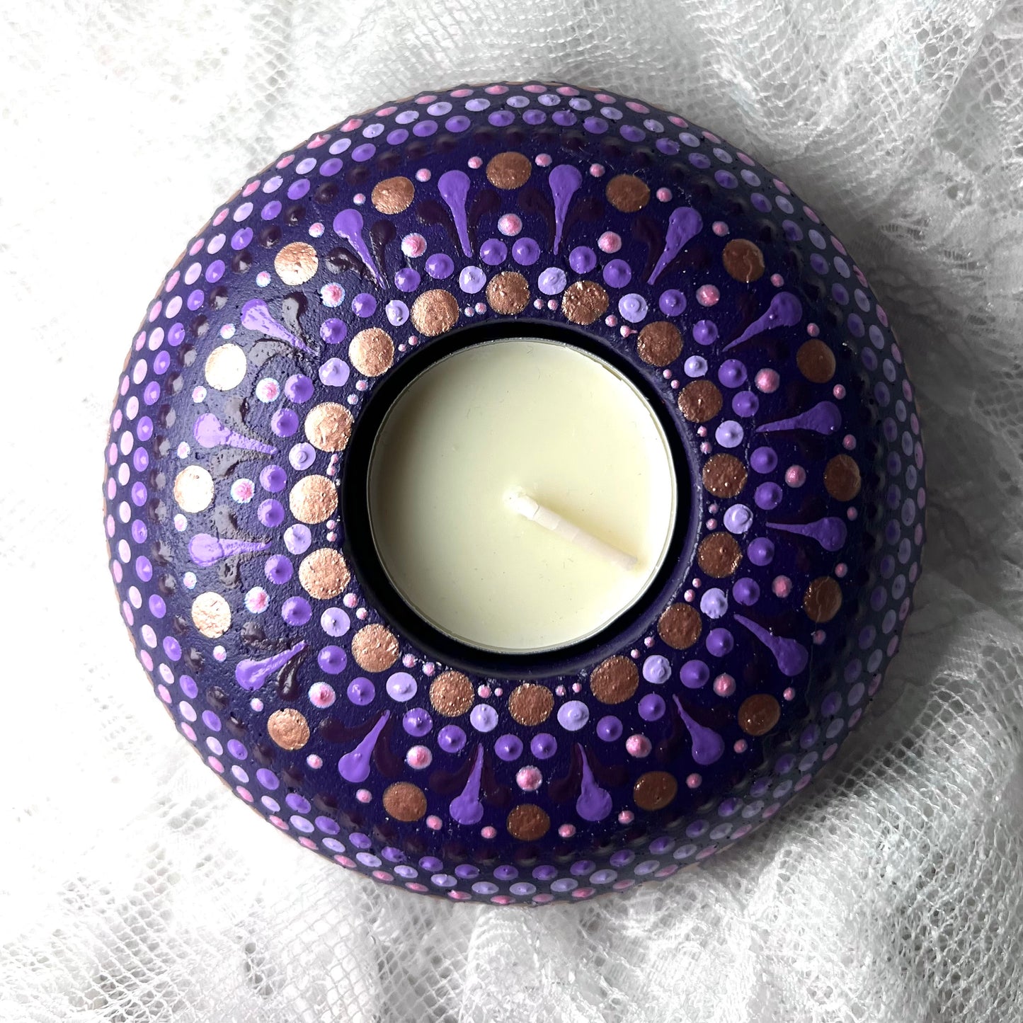 Purple Candle Holder