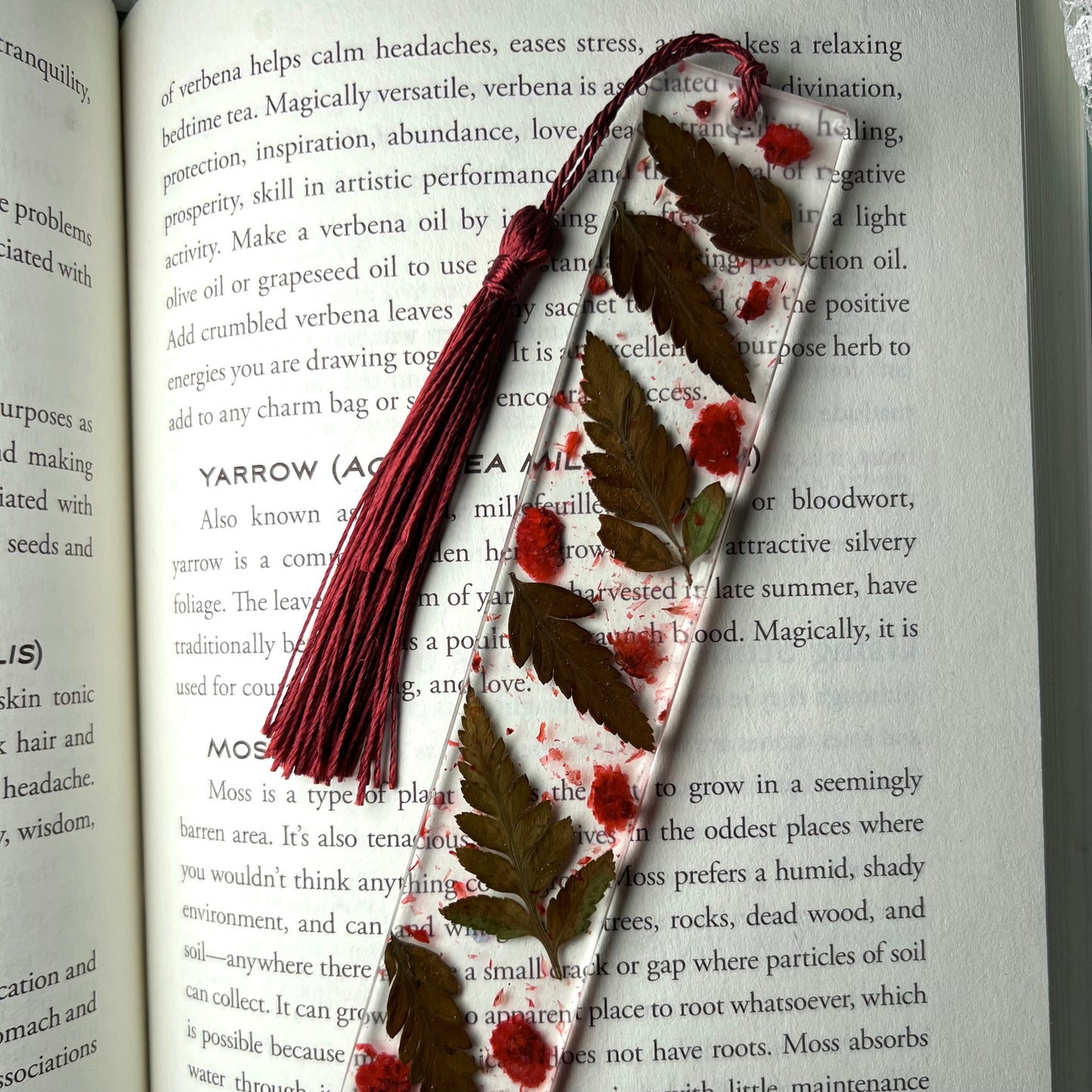 Leaf/Red Bookmark | LARGE
