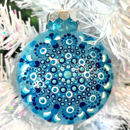 Light Blue 2 - Dot Paint Ornament