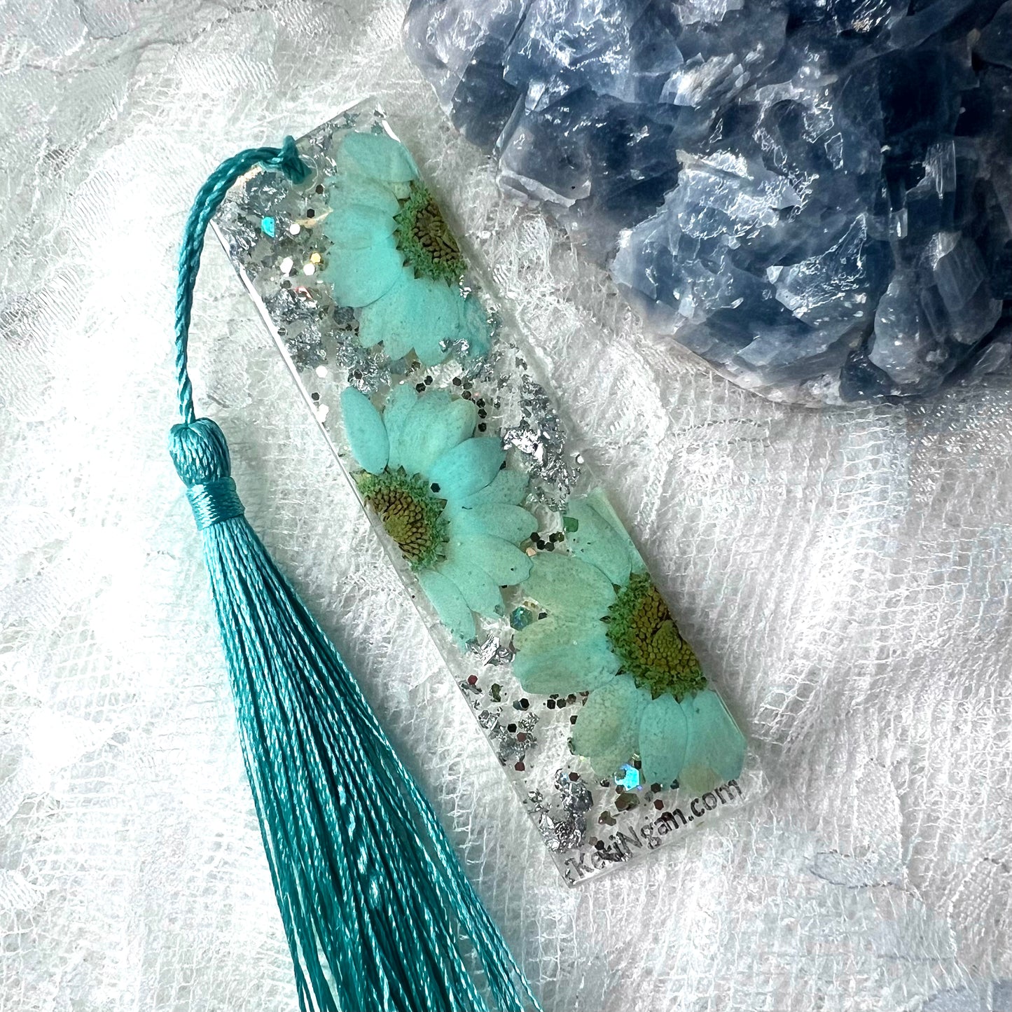 Blue Flowers Bookmark | SMALL (1 Available)
