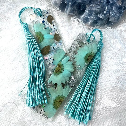 Blue Flowers Bookmark | SMALL (2 Available)