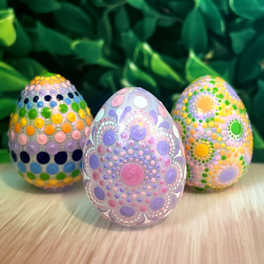 Ceramic Dot Painted Eggs