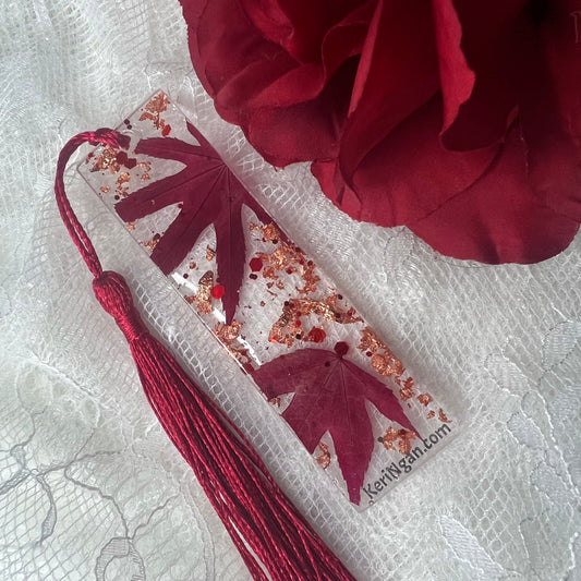 Red Maple Leaf Bookmark | SMALL (2 Available)