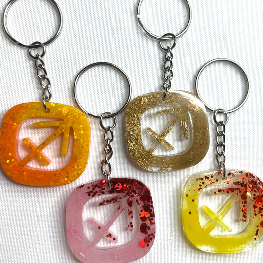 Sagittarius Keychains (4 Available)
