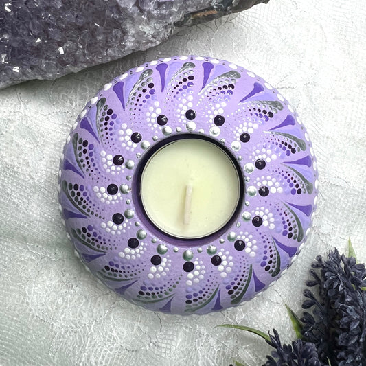 Purple Haze Candle Holder