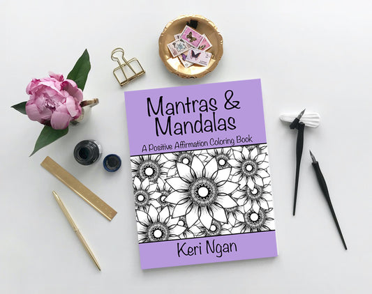 Mantras & Mandalas Coloring Book