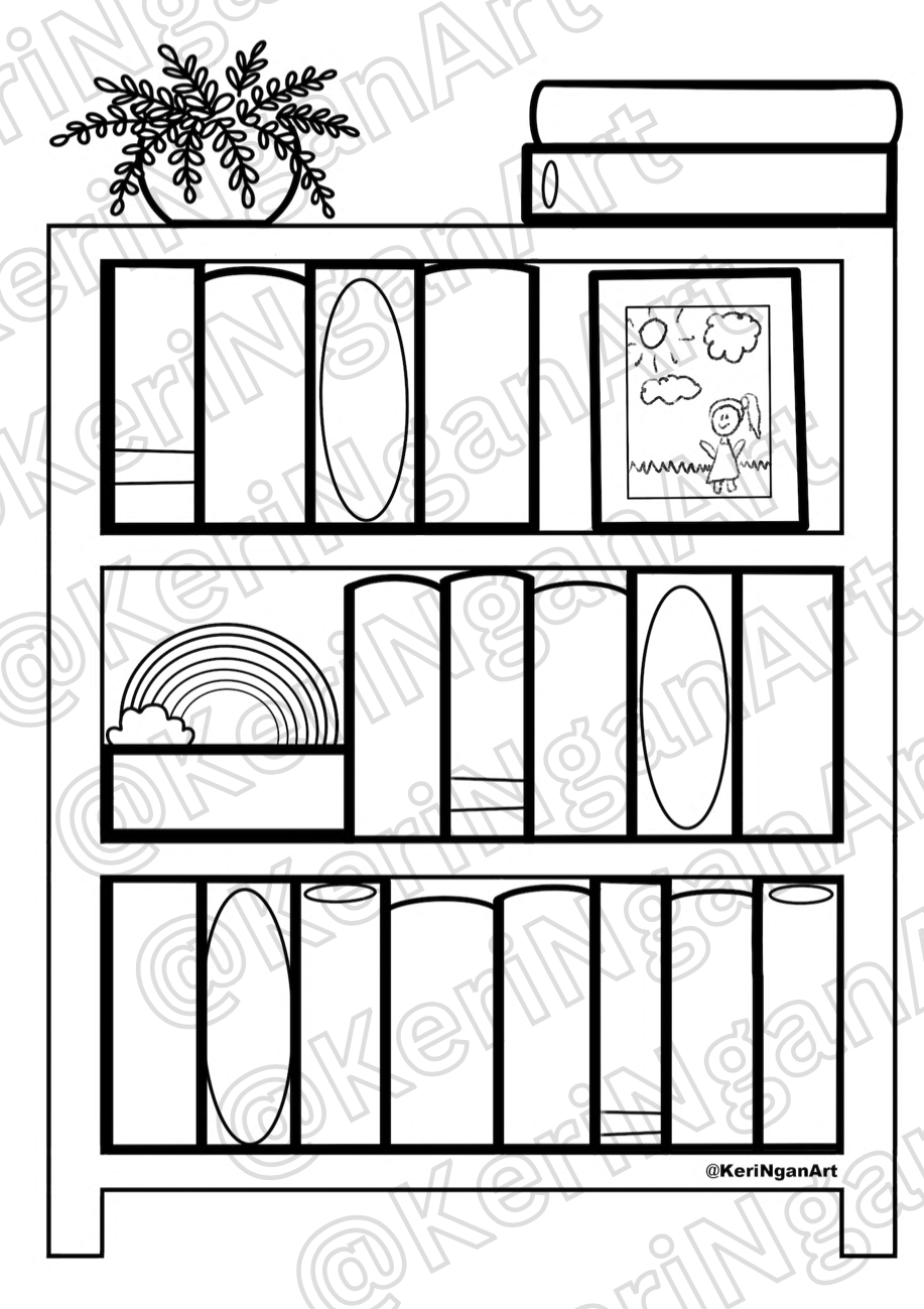 Children's Bookshelf Digital Download