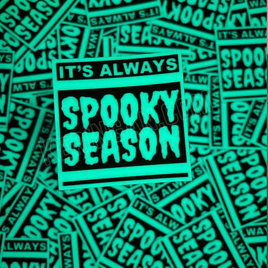 Spooky Season Glow In The Dark Vinyl Sticker