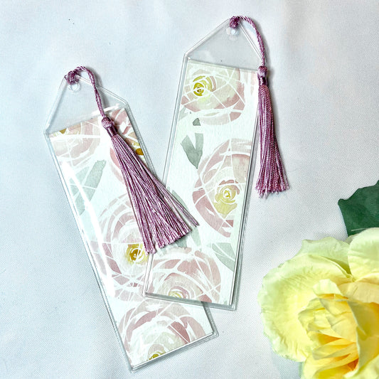 Watercolor Roses Bookmark (2 Available)
