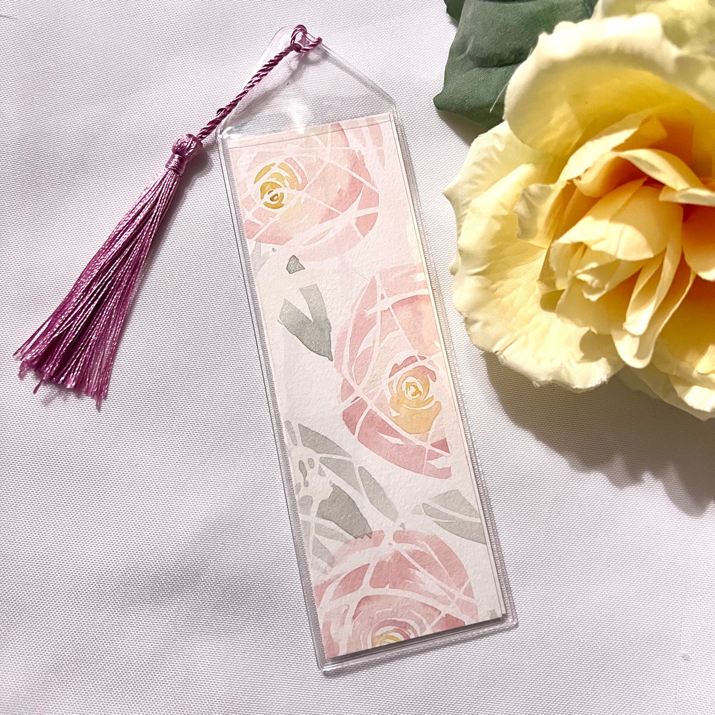 Watercolor Roses Bookmark (2 Available)