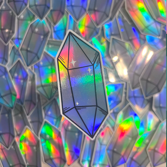 Holographic Crystal Vinyl Sticker