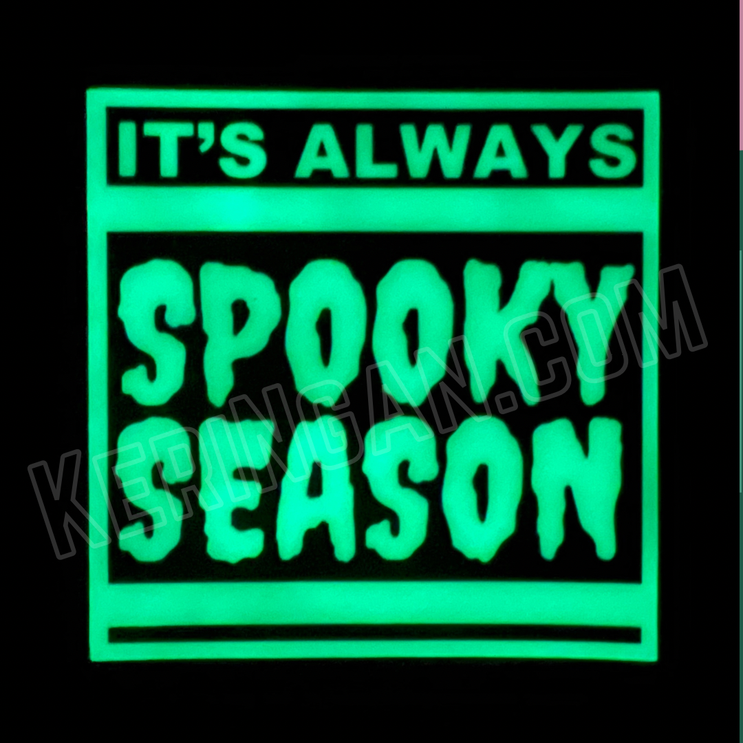 Spooky Season Glow In The Dark Vinyl Sticker