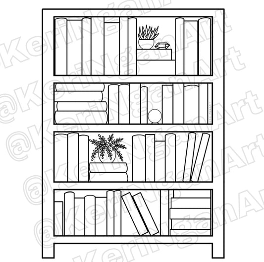 Bookshelf Digital Download