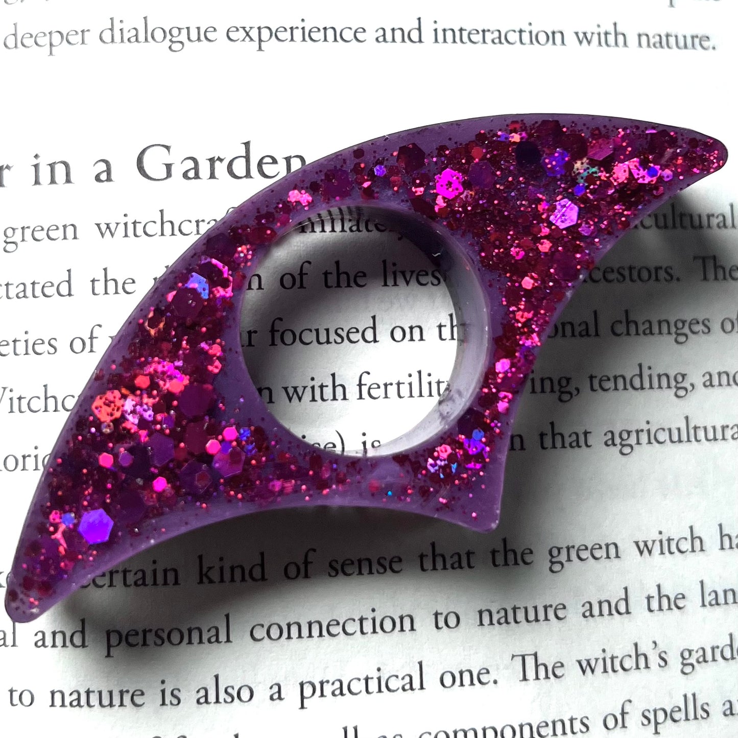 Purple- Page Holder Ring