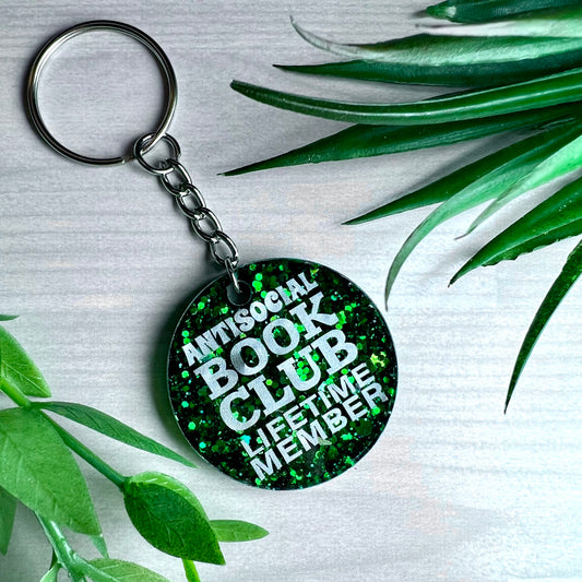 Antisocial Book Club Keychain (MADE TO ORDER)
