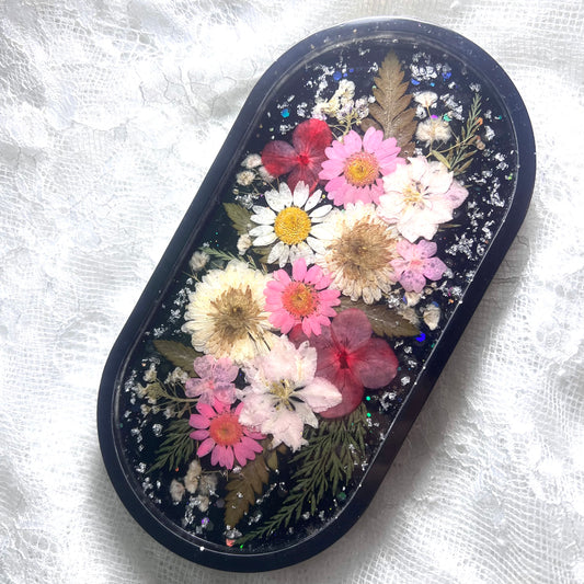 Pink/Black Resin Tray