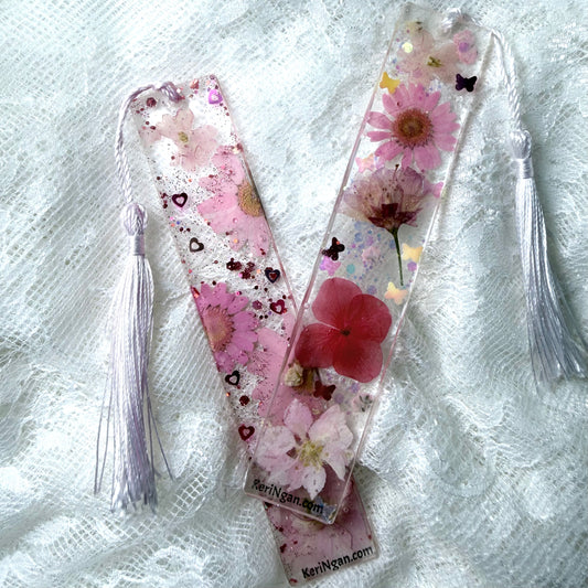 Pink Flower Bookmark Bundle