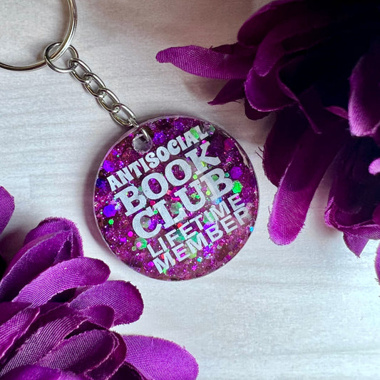 Antisocial Book Club Keychain