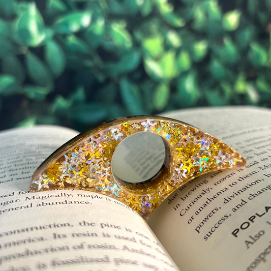 Star Glitter and Purple- Page Holder Ring