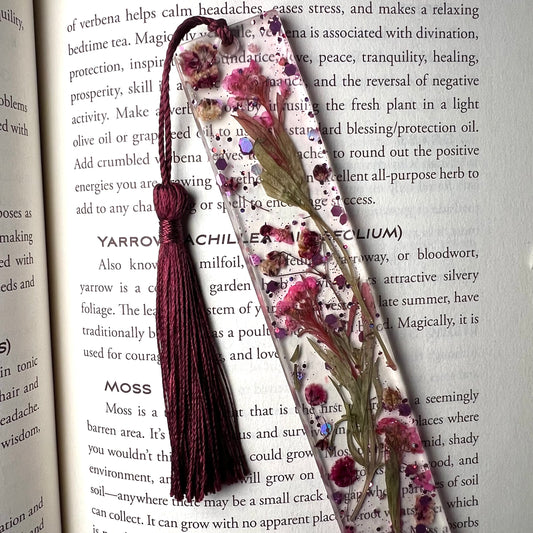 Pink Flower Bookmark | LARGE