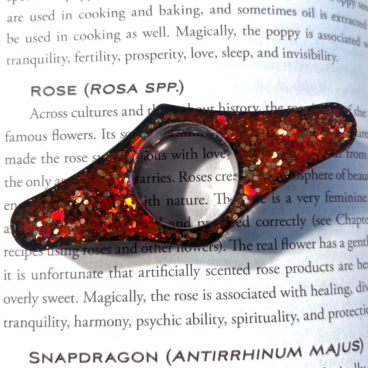 Red/Gold- Page Holder Ring