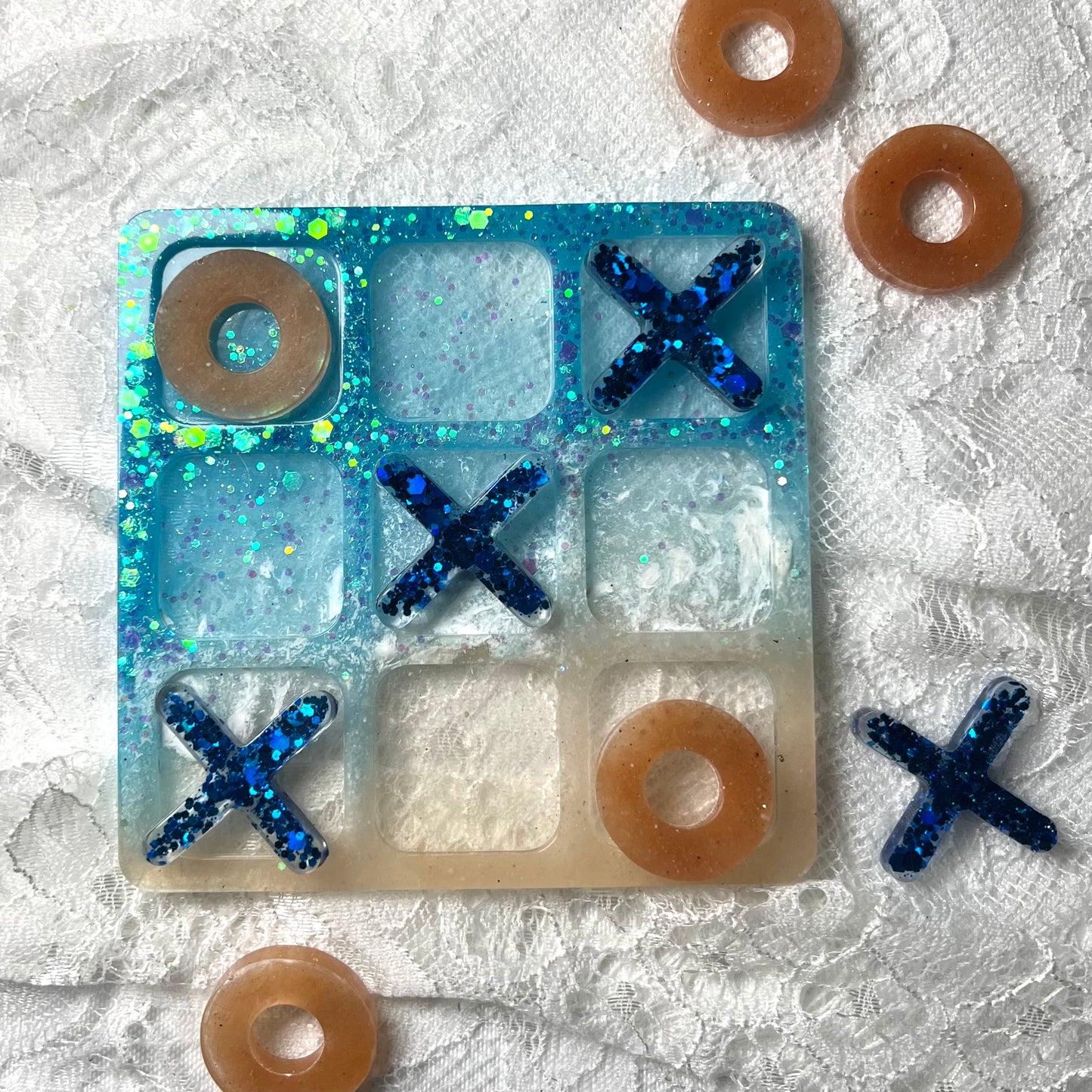 Ocean Tic Tac Toe Set (MADE TO ORDER)