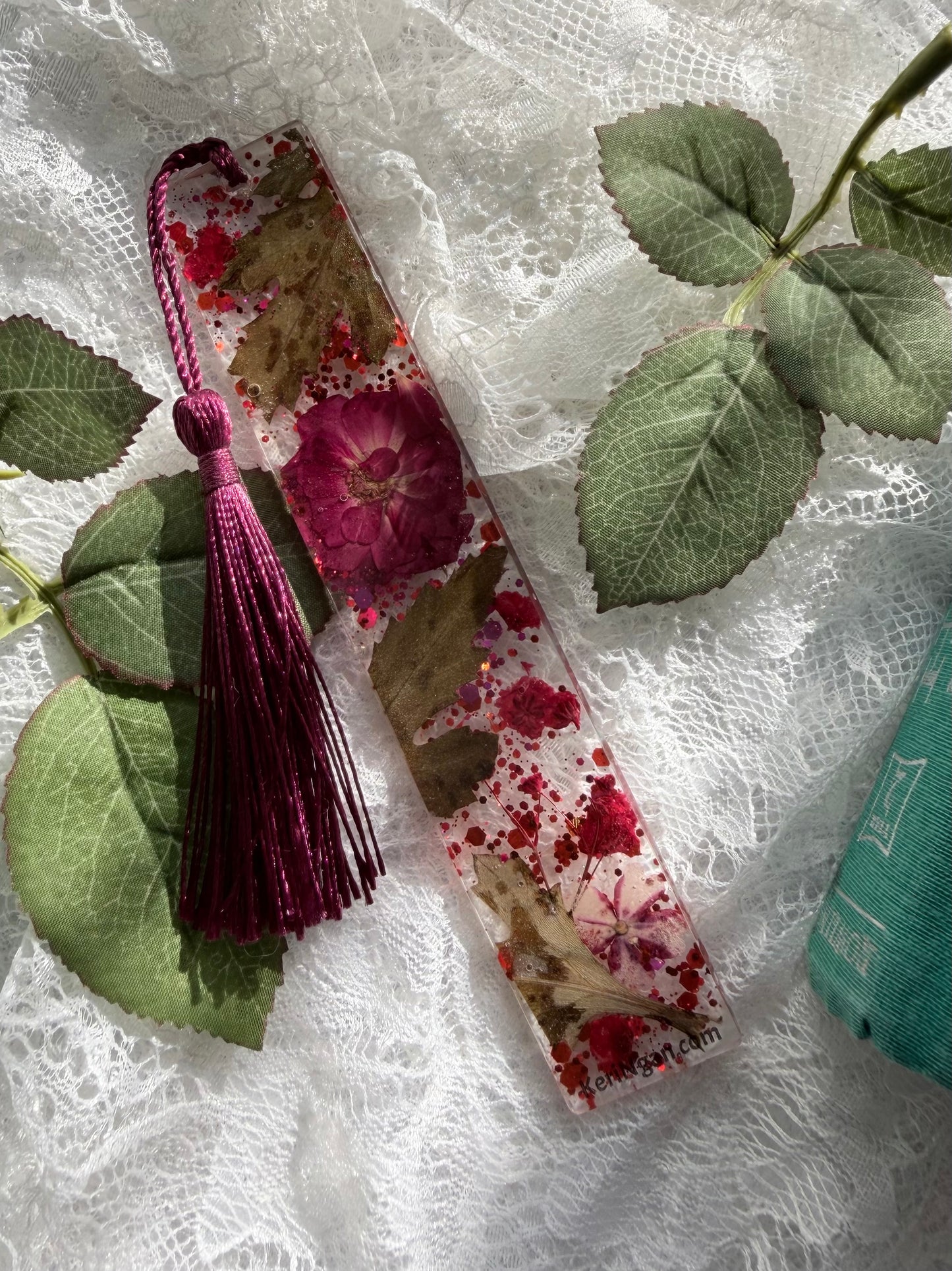 Romantic Flowers Bookmark | LARGE (2 Available)