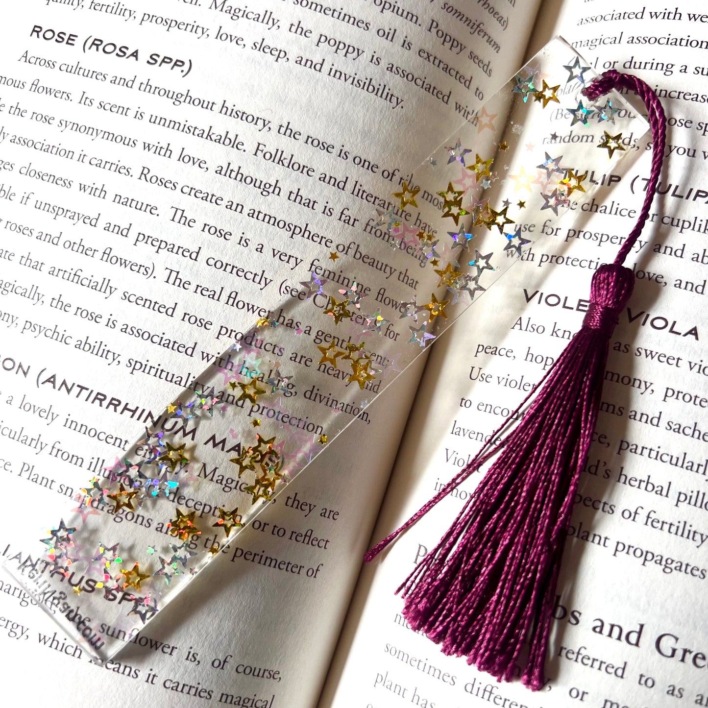 Star Glitter Bookmark| LARGE