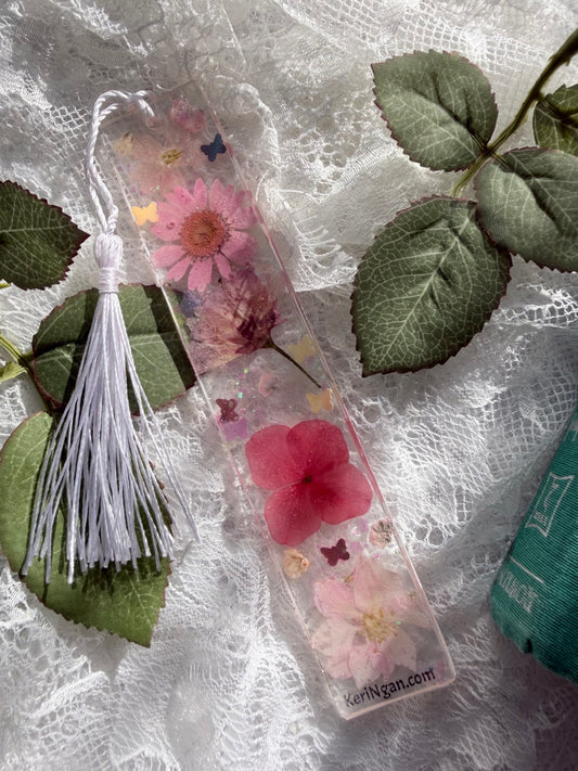 Pink Flowers Bookmark| LARGE