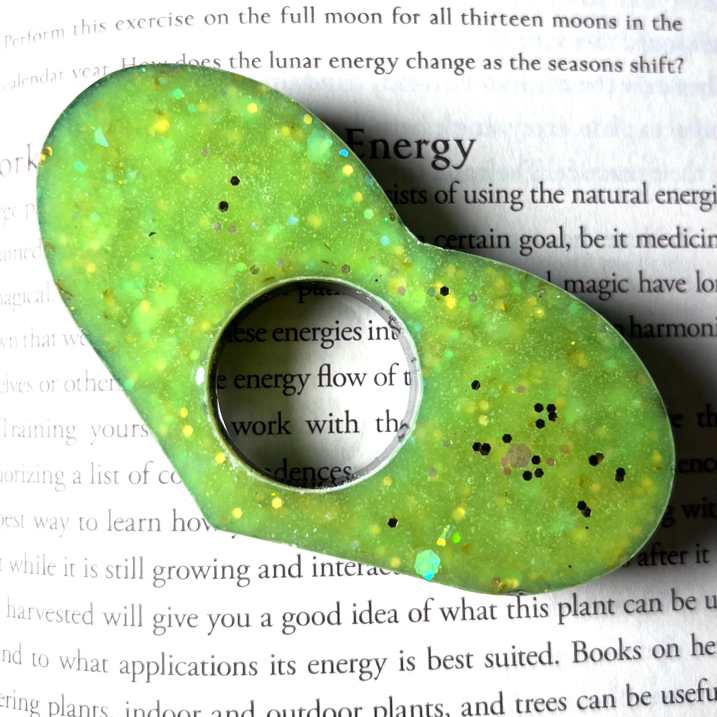 Yellow Flower Heart 2 - Page Holder Ring