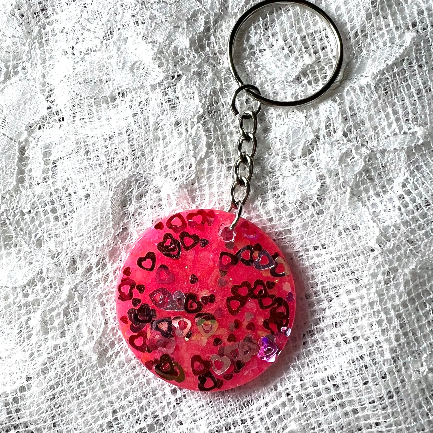 Heart (Glow in the Dark) Resin Keychain