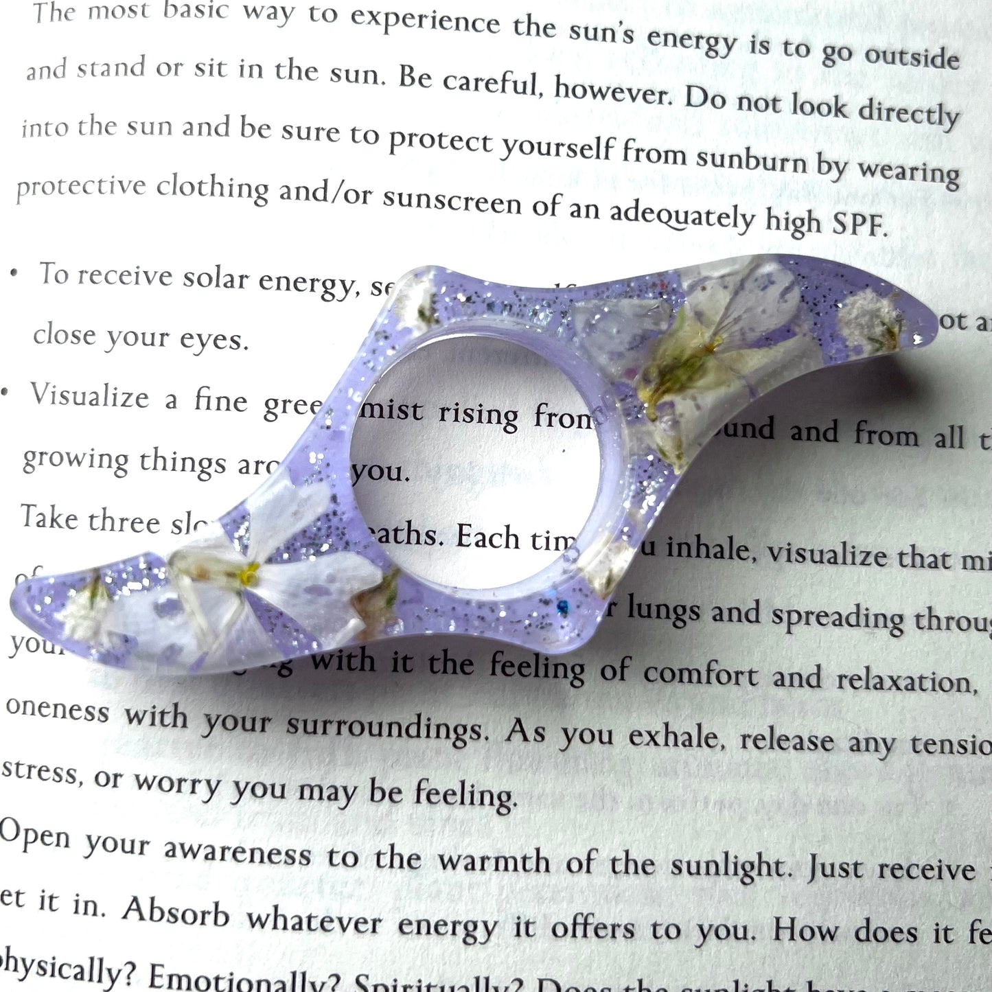 Purple Phlox- Page Holder Ring