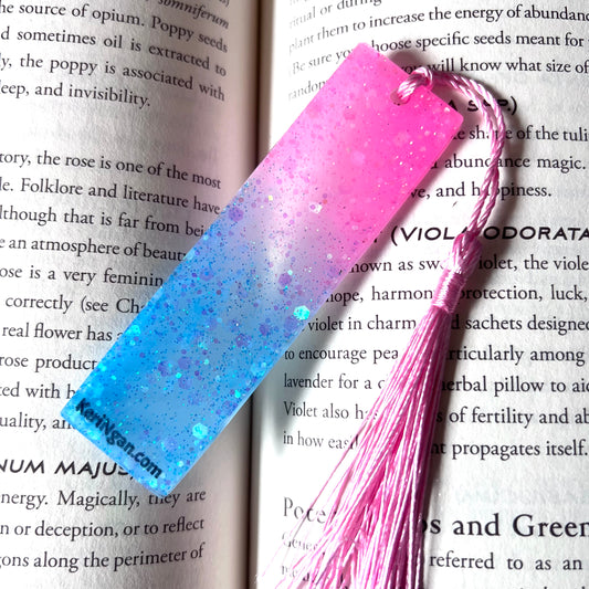 Pink/Blue Bookmark (Glow in the Dark)| SMALL