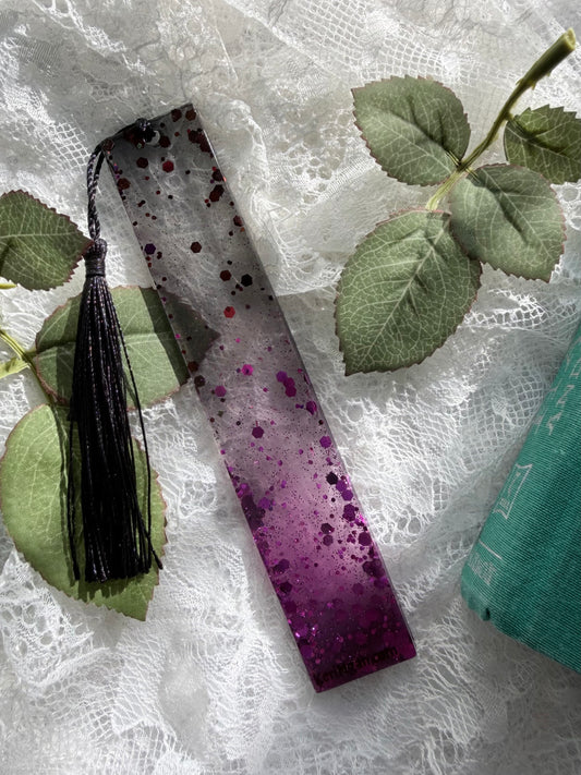 Purple Black Bookmark | LARGE
