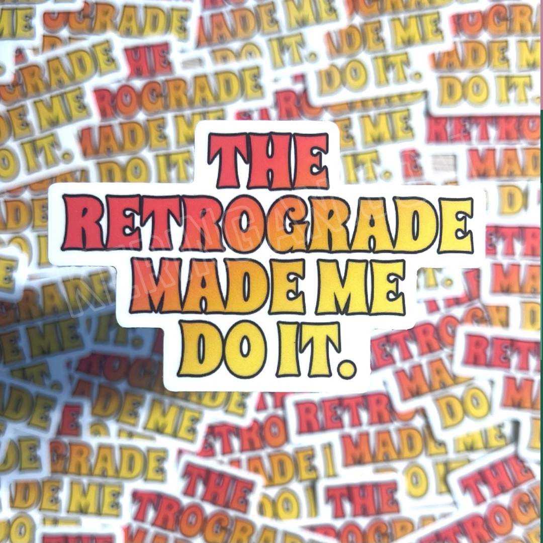 Retrograde Vinyl Sticker