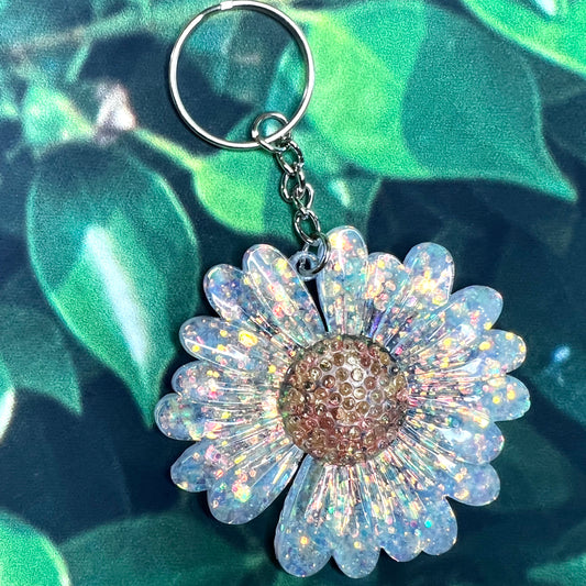 Flower Resin Keychain