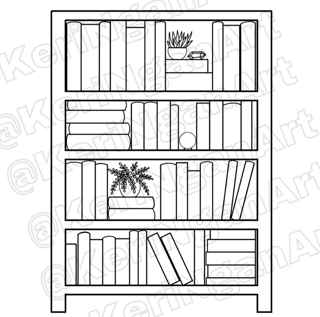 Bookshelf Digital Download